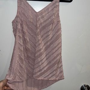 pink v neck tank